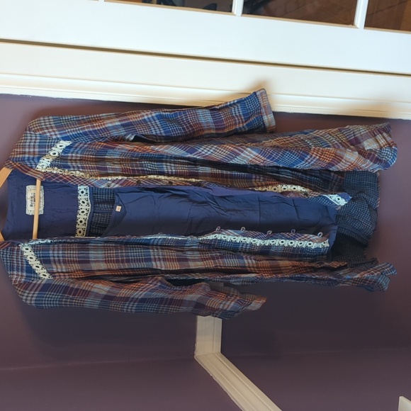 HOLDING HORSES Dresses & Skirts - Anthropologie Holding Horses plaid shirt dress size XS